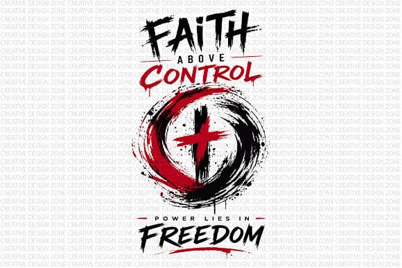 Christian Faith PNG Faith Above Control Inspirational Digital Download SVG BillahCrafts 