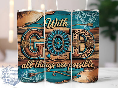 Christian Faith Quote 20oz Tumbler Wrap, Faith Design, Inspirational Quote, 20oz Wrap, Religious Gift, Spiritual Sublimation, Bible Verse Sublimation ToriDesigns 