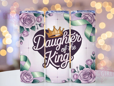 Christian Faith Scripture Tumbler, Religious Wrap, 20oz Tumbler Sublimation, Inspirational Scripture Design, Spiritual Crown Sublimation, Faith-Based Tumbler, Royal Daughter Wrap Sublimation SvggirlplusArt 
