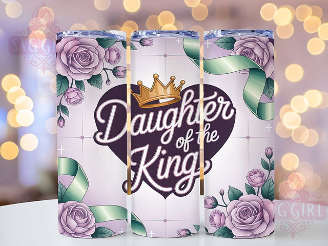 Christian Faith Scripture Tumbler, Religious Wrap, 20oz Tumbler Sublimation, Inspirational Scripture Design, Spiritual Crown Sublimation, Faith-Based Tumbler, Royal Daughter Wrap Sublimation SvggirlplusArt 