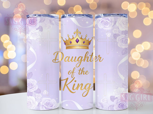 Christian Faith Scripture Tumbler, Religious Wrap, 20oz Tumbler Sublimation, Inspirational Scripture Design, Spiritual Crown Sublimation, Faith-Based Tumbler, Royal Daughter Wrap Sublimation SvggirlplusArt 