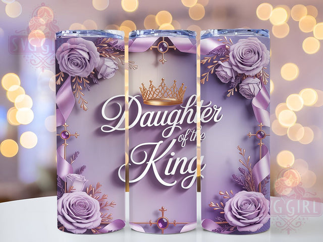 Christian Faith Scripture Tumbler, Religious Wrap, 20oz Tumbler Sublimation, Inspirational Scripture Design, Spiritual Crown Sublimation, Faith-Based Tumbler, Royal Daughter Wrap Sublimation SvggirlplusArt 