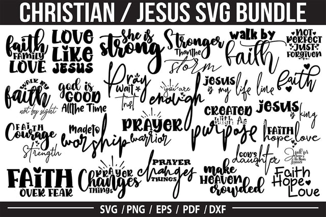 Christian /Faith/Jesus SVG Bundle SVG orpitasn 