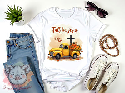 Christian Fall Design, Autumn Faith PNG, Religious Fall Sublimation, Fall Bible Verse PNG, Jesus Autumn PNG, Faith-Based Fall Clipart, Digital Download Sublimation Lara' s Designs 