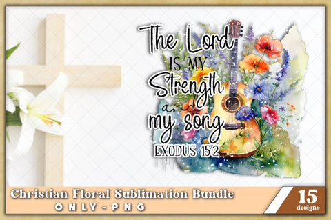 Christian Floral Sublimation Bundle, sublimation PNG, Religious sublimation file, Jesus shirt png design, Christian Sublimation design Sublimation Jagonath Roy 