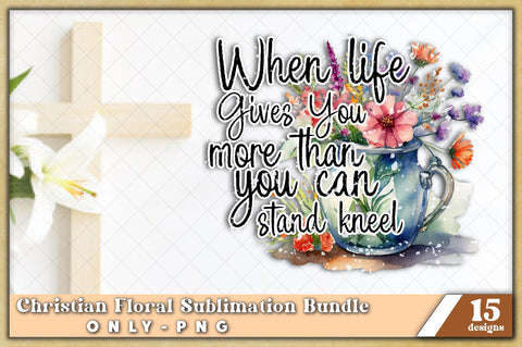 Christian Floral Sublimation Bundle, sublimation PNG, Religious sublimation file, Jesus shirt png design, Christian Sublimation design Sublimation Jagonath Roy 