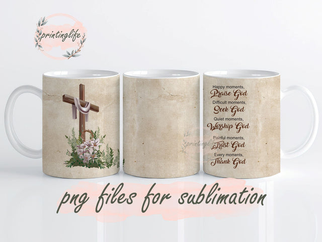 Christian Gifts for Women Men,Religious Gifts for Women Bible Verse Gift Mug Wrap Design, Instant Digital Design Download Mug Wrap Design, Mug Design PNG Sublimation PrintingLife 