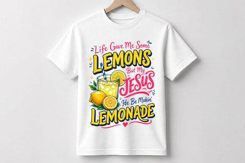 Christian Lemonade Quote PNG | Faith Sublimation Digital Download SVG BillahCrafts 