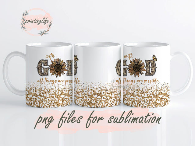 Christian Mug Wrap, Christian Mug Wrap Design, Instant Digital Design Download Mug Wrap Design, Mug Design PNG Sublimation PrintingLife 