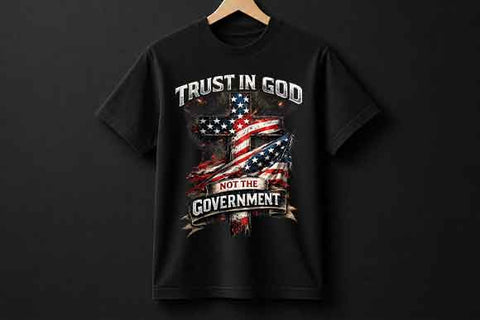 Christian Patriotic PNG American Flag Cross Sublimation Design SVG BillahCrafts 