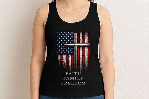 Christian Patriotic PNG | Faith Family Freedom Cross PNG SVG BillahCrafts 