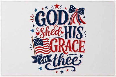 Christian Patriotic PNG God Shed His Grace Faith Sublimation Design SVG BillahCrafts 