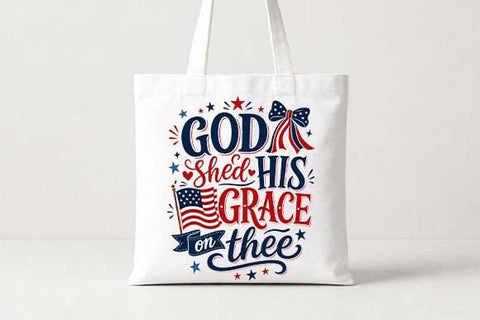 Christian Patriotic PNG God Shed His Grace Faith Sublimation Design SVG BillahCrafts 