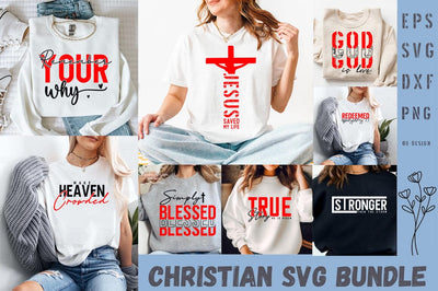 Christian Quote SVG PNG Design Bundle, Religious SVG, Jesus Tshirt SVG FiveStarCrafting 