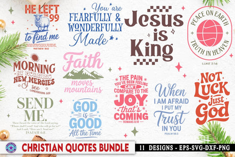 Christian Quotes SVG Design Bundle, Christian Tshirt, Motivational Design SVG FiveStarCrafting 