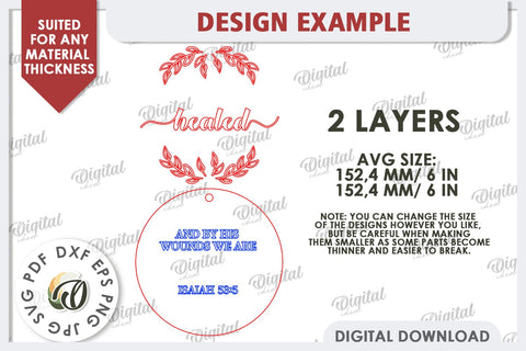 Christian Round Sign Laser Cut. Easter Round Sign SVG SVG Evgenyia Guschina 