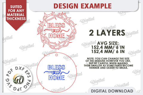 Christian Round Sign Laser Cut. Easter Round Sign SVG SVG Evgenyia Guschina 