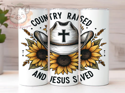 Christian Southern Western Cowgirl 20oz Tumbler Png, Straight & Tapered Tumbler Png, Jesus Saved Tumbler Png, Digital Download PNG Sublimation Lara' s Designs 