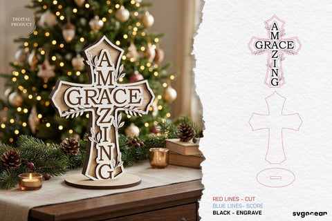 Christian Standing Cross SVG Bundle SVG SvgOcean 