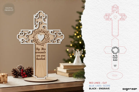 Christian Standing Cross SVG Bundle SVG SvgOcean 