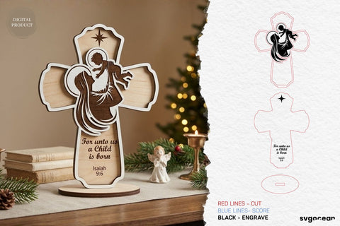 Christian Standing Cross SVG Bundle SVG SvgOcean 