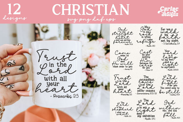 Christian SVG and Sublimation Bundle SVG Carla C Designs 