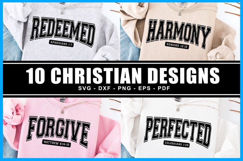 Christian Svg Bundle, Christain Quotes, Faith Svg Bundle, Jesus Svg, Bible Verse Svg, Scripture Svg, Png SVG Litke Designs 