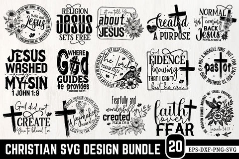 Christian SVG Bundle, Christian Floral SVG, Retro Christian SVG, Bible Verse SVG, Wildflower Jesus SVG SVG Regulrcrative 
