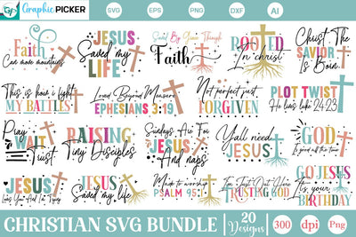 Christian SVG Bundle, Christian SVG Designs, SVGs,Quotes and Sayings,Food & Drink,On Sale, Print & Cut SVG DesignPlante 503 