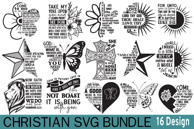Christian SVG Bundle, Faith Bundle SVG Angelina750 