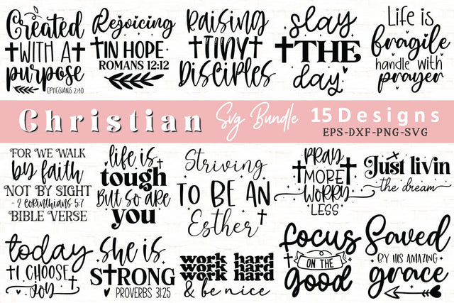 Christian SVG Bundle | Faith Bundle SVG Crafty Ideas 
