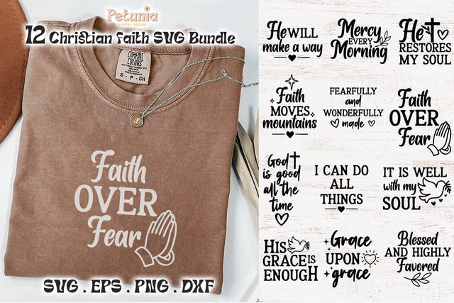 Christian SVG Bundle | Faith SVG SVG Petunia Digital Design 