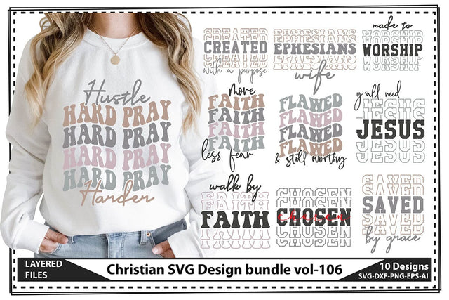 Christian SVG Design bundle vol-106 SVG shah alam 
