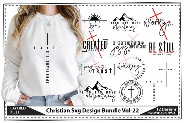 Christian Svg Design Bundle Vol-22 SVG shah alam 