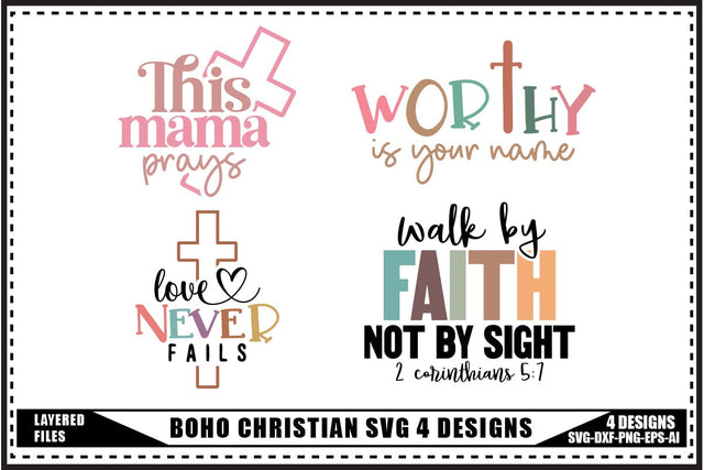 Christian Svg, Faith Svg 4 Designs SVG shah alam 