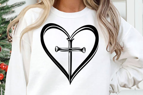 Christian SVG, Heart Cross SVG, Faith SVG SVG SVG Studio 