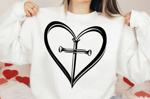 Christian SVG, Heart Cross SVG, Faith SVG SVG SVG Studio 