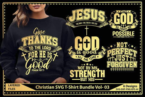 Christian SVG T-Shirt Bundle Vol- 03 SVG shah alam 