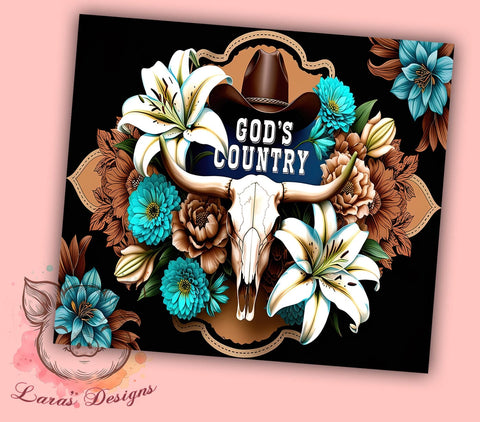 Christian Tumbler, Bible Verse PNG, Inspirational Drinkware, Jesus Tumbler Wrap, Faith Sublimation Design, God's Country Gift, Religious Tumbler Sublimation Lara' s Designs 