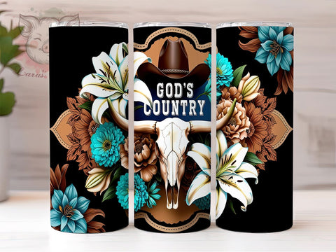 Christian Tumbler, Bible Verse PNG, Inspirational Drinkware, Jesus Tumbler Wrap, Faith Sublimation Design, God's Country Gift, Religious Tumbler Sublimation Lara' s Designs 