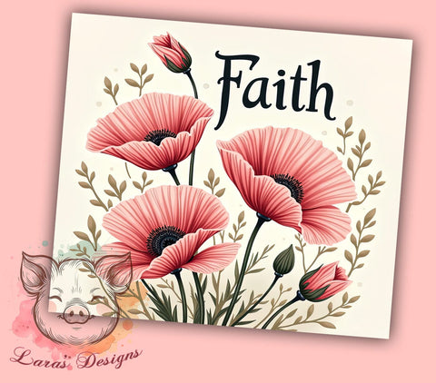 Christian Tumbler, Bible Verse Tumbler, Faith Quotes, Inspirational Gifts, 20oz Tumbler, Sublimation Design, Religious Gifts Sublimation Lara' s Designs 