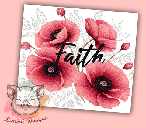 Christian Tumbler, Bible Verse Tumbler, Faith Quotes, Inspirational Gifts, 20oz Tumbler, Sublimation Design, Religious Gifts Sublimation Lara' s Designs 