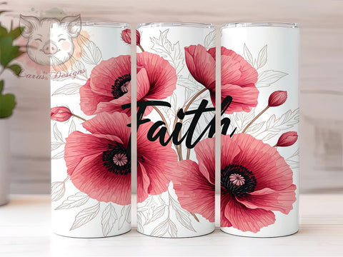 Christian Tumbler, Bible Verse Tumbler, Faith Quotes, Inspirational Gifts, 20oz Tumbler, Sublimation Design, Religious Gifts Sublimation Lara' s Designs 