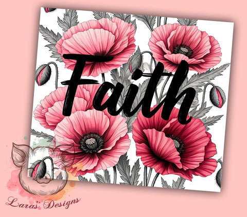 Christian Tumbler, Bible Verse Tumbler, Faith Quotes, Inspirational Gifts, 20oz Tumbler, Sublimation Design, Religious Gifts Sublimation Lara' s Designs 