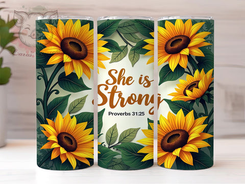 Christian Tumbler, Bible Verse Tumbler, Proverbs 3125, Inspirational Gifts, Religious Drinkware, Jesus Tumbler, Sublimation Design Sublimation Lara' s Designs 