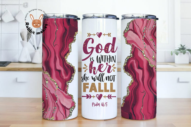 Christian Tumbler, Bible Verse Tumbler Sublimation Design, Scripture Tumbler Design, 20oz Skinny Tumbler Template Sublimation Rabbitmakies 