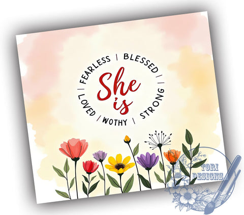 Christian Tumbler Design, Bible Verse Tumbler, 20oz Sublimation Wrap, Faith Affirmation Art, Inspirational Drinkware, Religious Gift, Digital Download Sublimation ToriDesigns 