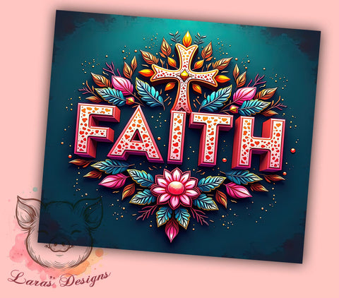 Christian Tumbler, Faith Quotes, Religious Gifts, Bible Verse Tumbler, 20oz Tumbler, Sublimation Design, Inspirational Gifts Sublimation Lara' s Designs 