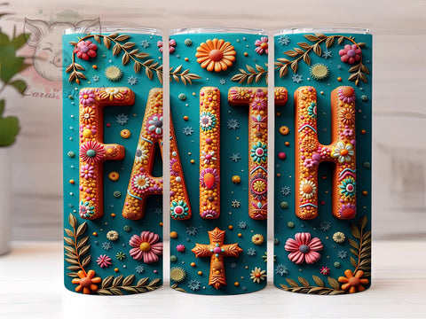 Christian Tumbler, Faith Quotes, Religious Gifts, Bible Verse Tumbler, 20oz Tumbler, Sublimation Design, Inspirational Gifts Sublimation Lara' s Designs 