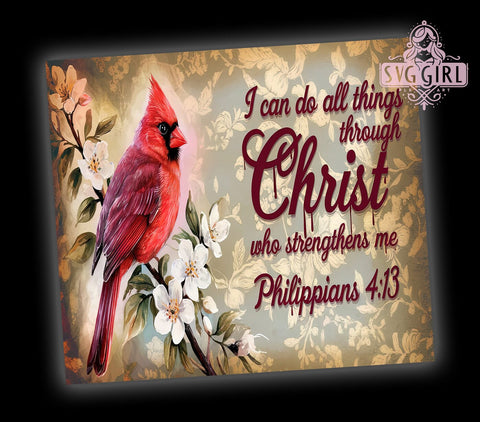 Christian Tumbler, Inspirational Drinkware, 20oz Sublimation, Faith-Based Gift, Bible Verse Tumbler, Motivational PNG, Religious Decor, Encouragement Gift Sublimation SvggirlplusArt 